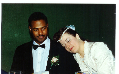 Our wedding day Feb 14, 93