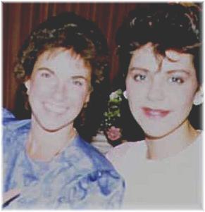 Lisa with Vilma Sanchez (class of 77) 1987