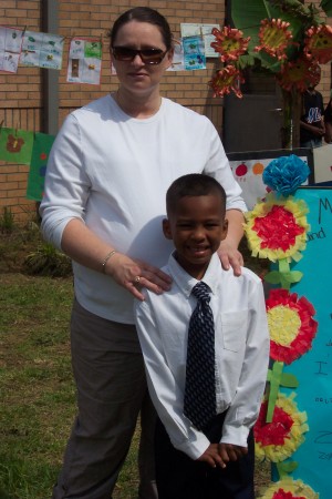 Me & my son at his Kindrgarden graduation