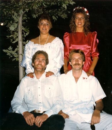 At my wedding in '86