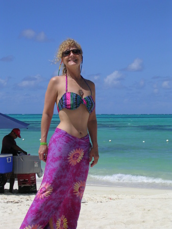 Strolling on a Bahama Beach