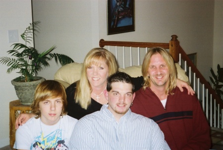 Lance, Christian, David and Traci Xmas 2007