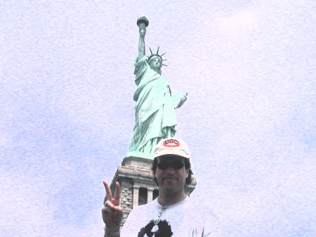 My Best John Lennon Impression At Lady Liberty