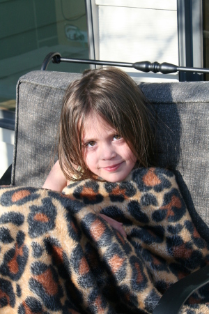 Relaxing on the deck