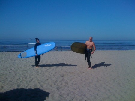 Daughter and Husband at San Onofre Beach