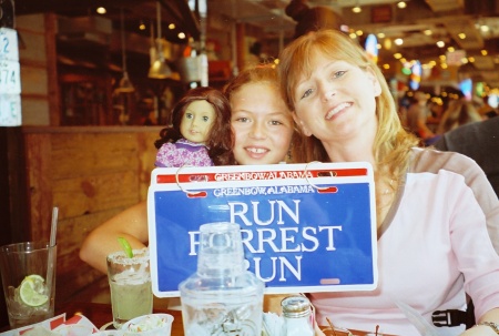Vanessa and I at Bubba Gumps in NYC 5-08