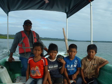 Water Taxi Driver with his family