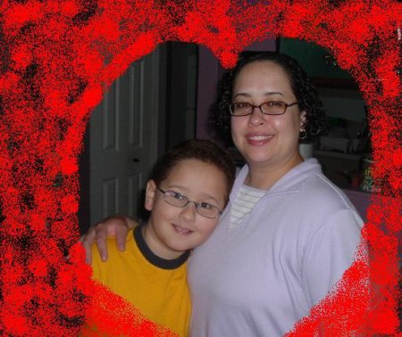 Nate and Mommy back in '04...my...how much he has grown :-)