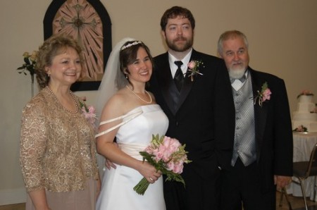 Shelley & Dave with Shelley's parents.