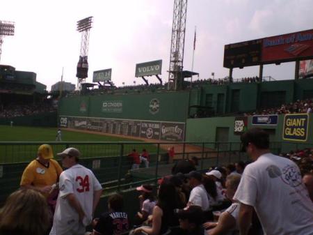 Green Monstah at Fenway Pahk, June 2006.