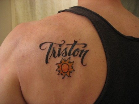 Triston (my "sun"... the light of my life)