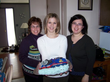 Laurie with daughter's Sue and Carin