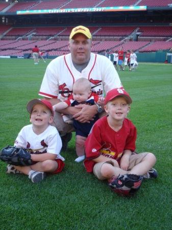 The Boys and I at the Cardinals Campout