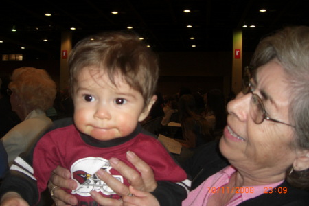 Mikey & Abuela at Rosary Sunday