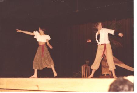 Amy and I in Sportlight on Movement 1979