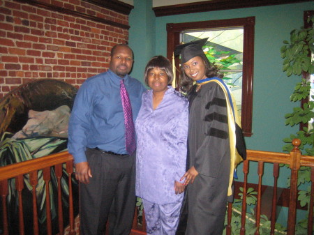 My mother and brother at my Ph.D. graduation