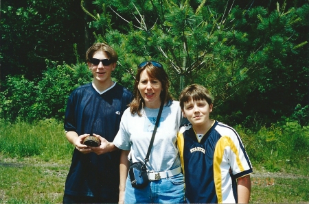 Sandra Fields Helton with Sons