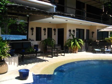 Patio and pool area