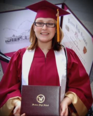 Jess with Diploma