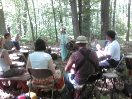 Saturday Drumming session in the woods!