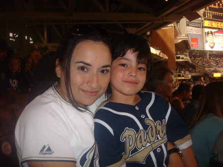 Wife and Son at Petco Park Aug.08