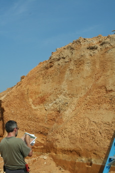 Documenting a sediment-filled pot