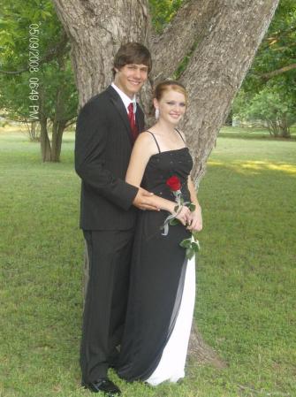 Lonnie's daughter Mercedes Newlon at prom