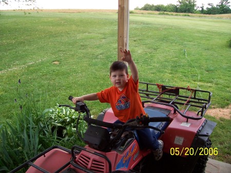 J.T. on the 4-wheeler