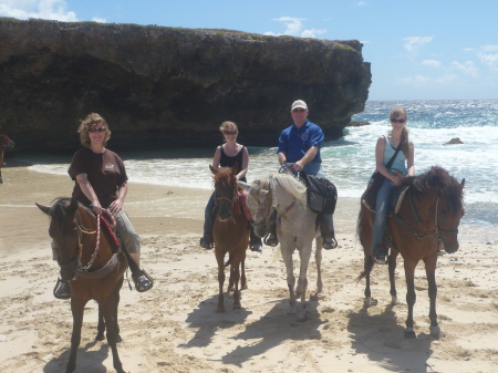 Horseback riding in Aruba July 2008