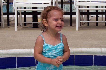 sarah loves the pool 8/26/08