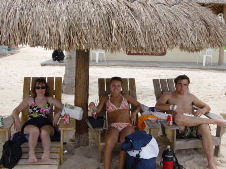 Carla, Shanna, and Riley(my son) in Mexico