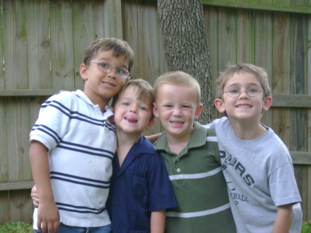 Four of my grandsons