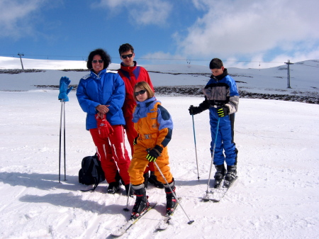 skiing in Austria 2003,with my kids.