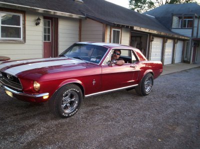 Me in my 1968 Mustang