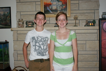 Molly and Tyler first day of school 2008