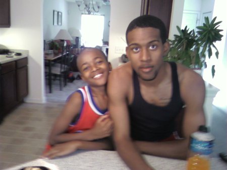 my sons, rob 20, dontae 10