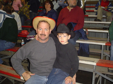 My Son and I at the Kodiak Rodeo