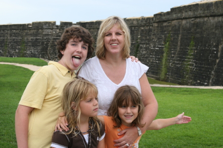 My wife and kids - St. Augustine 2007
