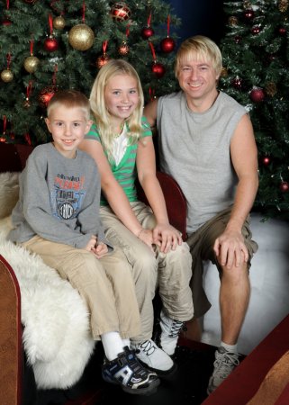 Me with my kids - Christmas 2009
