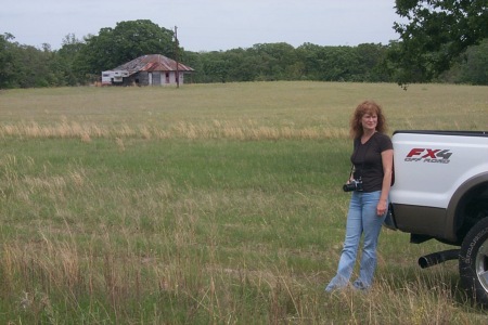 Becky the day we bought the ranch