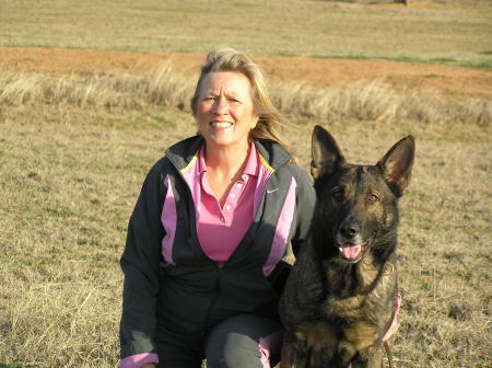 Donna and her GSD, Gipper
