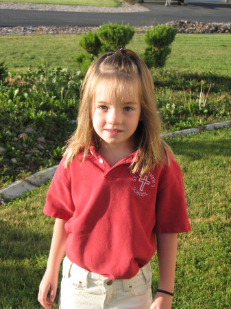 Karissa - first day of school - Kindergarten