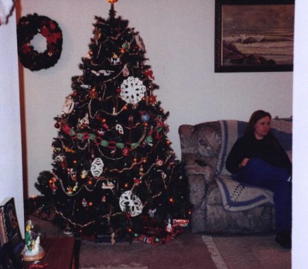 My wife Sandy and our Christmas tree