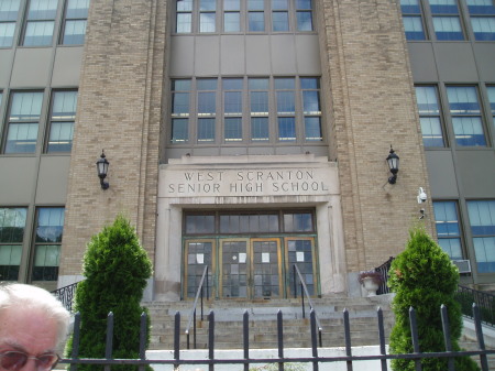 Main entrance to high school