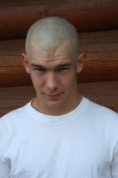 My son Brandon, after he shaved his hair off