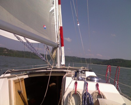 Sailing at Beaver Lake May 2008