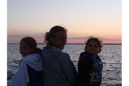 Sunsets, My girls, the boat and summer!