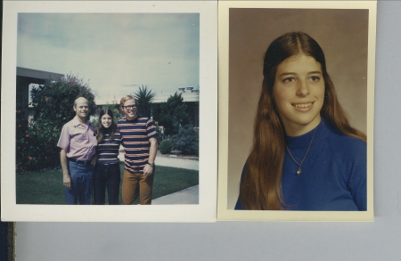 Dad, Debbie & Fred 6/25/72. Debbie, 1972