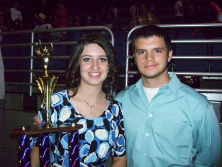 Dani and Devin at the Int'l Awards Ceremony