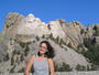 Our daughter Angie at Mt. Rushmore